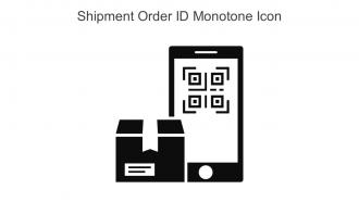 Shipment Order ID Monotone Icon In Powerpoint Pptx Png And Editable Eps Format