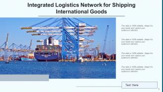 Shipping And Logistics Product Service Containers International Network Transportation