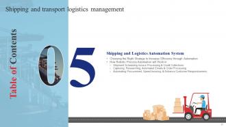 Shipping And Transport Logistics Management Powerpoint Presentation Slides