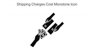 Shipping Charges Cost Monotone Icon In Powerpoint Pptx Png And Editable Eps Format