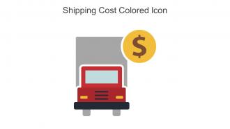 Shipping Cost Colored Icon In Powerpoint Pptx Png And Editable Eps Format