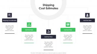 Shipping Cost Estimates In Powerpoint And Google Slides Cpb