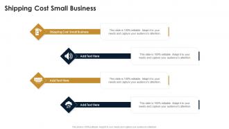 Shipping Cost Small Business In Powerpoint And Google Slides Cpb