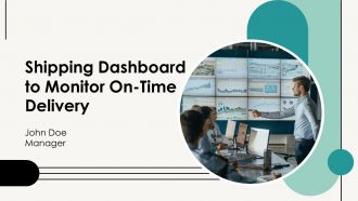 Shipping Dashboard To Monitor On Time Delivery PPT Mockup AT Shipping Dashboard To Monitor On Time Delivery PPT Mockup AT