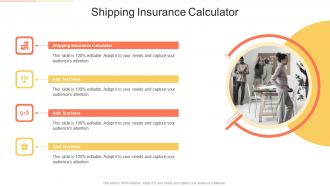 Shipping Insurance Calculator In Powerpoint And Google Slides Cpb