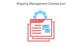Shipping Management Colored Icon In Powerpoint Pptx Png And Editable Eps Format