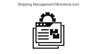 Shipping Management Monotone Icon In Powerpoint Pptx Png And Editable Eps Format