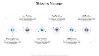 Shipping Manager In Powerpoint And Google Slides Cpb