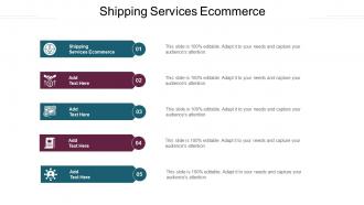 Shipping Services Ecommerce Ppt Powerpoint Presentation Infographics Cpb