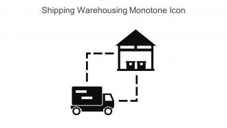 Shipping Warehousing Monotone Icon In Powerpoint Pptx Png And Editable Eps Format