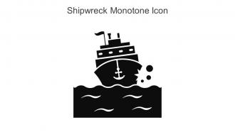 Shipwreck Monotone Icon In Powerpoint Pptx Png And Editable Eps Format
