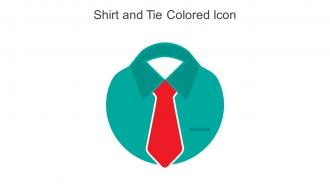 Shirt And Tie Colored Icon In Powerpoint Pptx Png And Editable Eps Format