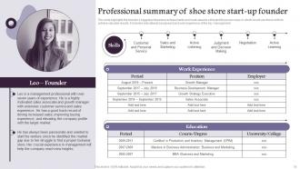 Shoe Company Overview Powerpoint Ppt Template Bundles BP MM Analytical Image