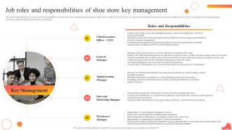 Shoe Industry Business Plan Job Roles And Responsibilities Of Shoe Store Key Management BP SS