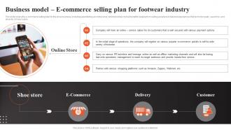Shoe Shop Business Plan Business Model E Commerce Selling Plan For Footwear BP SS