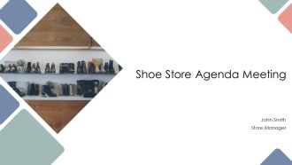 Shoe Store Agenda Meeting PPT Template AT