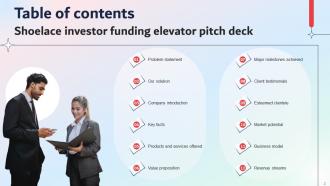 Shoelace Investor Funding Elevator Pitch Deck Ppt Template Informative Researched