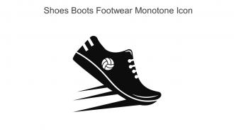 Shoes Boots Footwear Monotone Icon In Powerpoint Pptx Png And Editable Eps Format