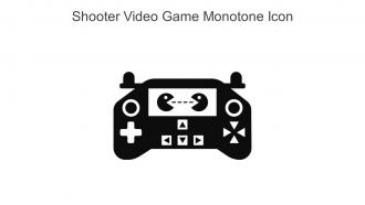 Shooter Video Game Monotone Icon In Powerpoint Pptx Png And Editable Eps Format