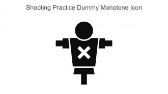 Shooting Practice Dummy Monotone Icon In Powerpoint Pptx Png And Editable Eps Format