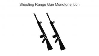 Shooting Range Gun Monotone Icon In Powerpoint Pptx Png And Editable Eps Format