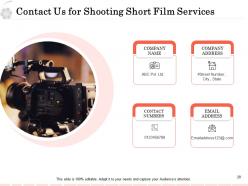 Shooting short film proposal powerpoint presentation slides