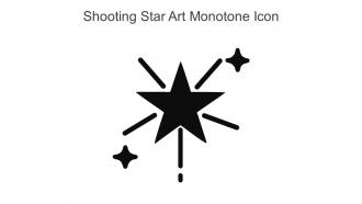 Shooting Star Art Monotone Icon In Powerpoint Pptx Png And Editable Eps Format
