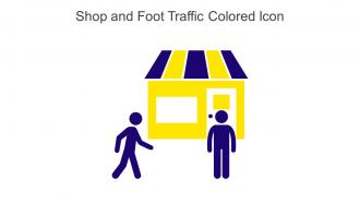 Shop And Foot Traffic Colored Icon In Powerpoint Pptx Png And Editable Eps Format