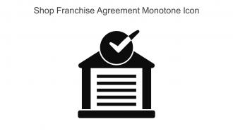 Shop Franchise Agreement Monotone Icon In Powerpoint Pptx Png And Editable Eps Format
