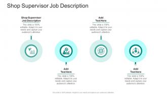 Shop Supervisor Job Description In Powerpoint And Google Slides Cpp