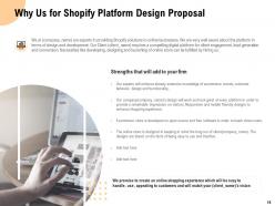 Shopify Platform Design Proposal Powerpoint Presentation Slides