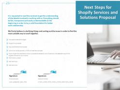 Shopify services and solutions proposal powerpoint presentation slides