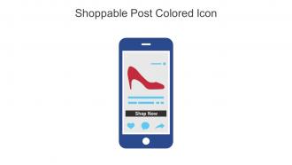 Shoppable Post Colored Icon In Powerpoint Pptx Png And Editable Eps Format
