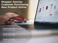 Shopper Journey Customer Purchasing New Product Online