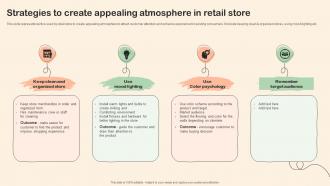 Shopper Marketing Plan To Improve Strategies To Create Appealing Atmosphere In Retail Store