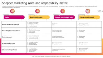 Shopper Marketing Roles And Responsibility Matrix