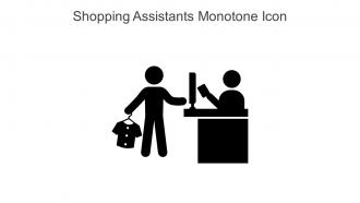 Shopping Assistants Monotone Icon In Powerpoint Pptx Png And Editable Eps Format