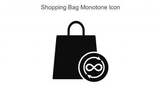 Shopping Bag Monotone Icon In Powerpoint Pptx Png And Editable Eps Format