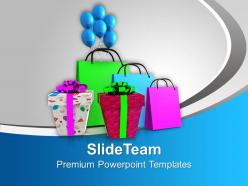 Shopping Bags And Gifts Sales PowerPoint Templates PPT Themes And Graphics