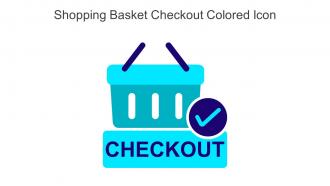 Shopping Basket Checkout Colored Icon In Powerpoint Pptx Png And Editable Eps Format