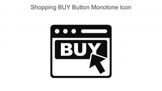 Shopping BUY Button Monotone Icon In Powerpoint Pptx Png And Editable Eps Format