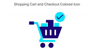Shopping Cart And Checkout Colored Icon In Powerpoint Pptx Png And Editable Eps Format