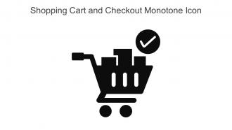 Shopping Cart And Checkout Monotone Icon In Powerpoint Pptx Png And Editable Eps Format