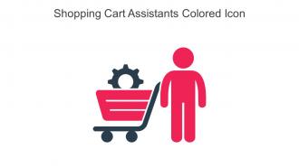 Shopping Cart Assistants Colored Icon In Powerpoint Pptx Png And Editable Eps Format
