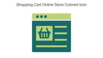 Shopping Cart Online Store Colored Icon In Powerpoint Pptx Png And Editable Eps Format