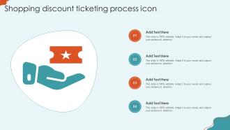 Shopping Discount Ticketing Process Icon