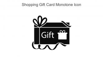 Shopping Gift Card Monotone Icon In Powerpoint Pptx Png And Editable Eps Format