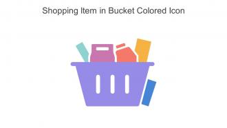 Shopping Item In Bucket Colored Icon In Powerpoint Pptx Png And Editable Eps Format