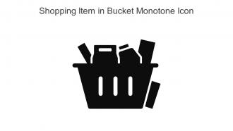 Shopping Item In Bucket Monotone Icon In Powerpoint Pptx Png And Editable Eps Format