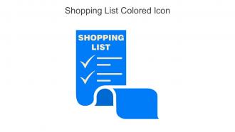 Shopping List Colored Icon In Powerpoint Pptx Png And Editable Eps Format